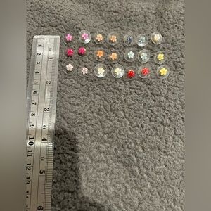 color flower earrings